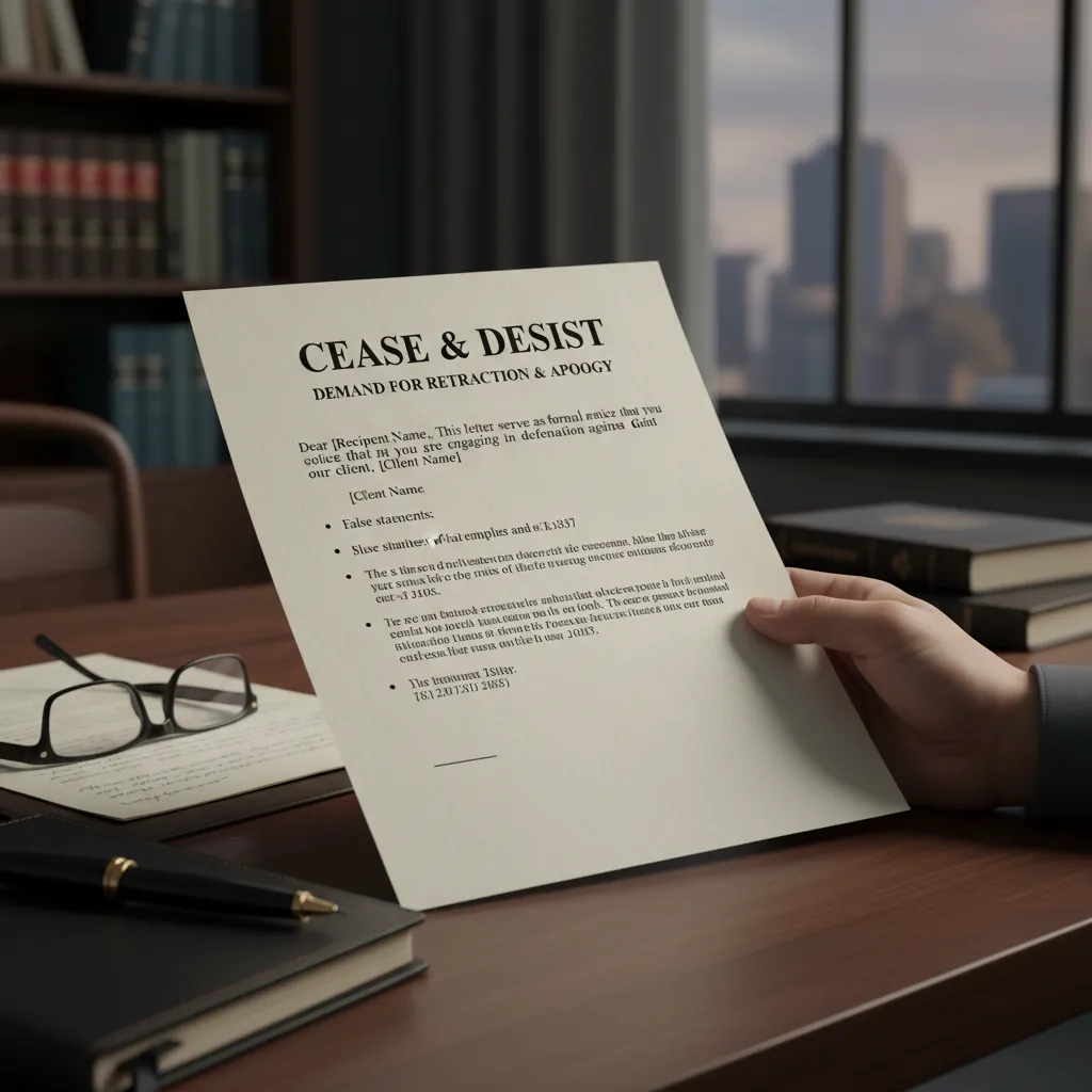 Stopping Online Defamation: How to Send a Cease and Desist