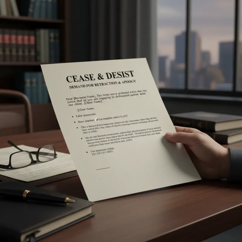 Stopping Online Defamation: How to Send a Cease and Desist